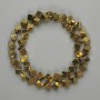 Hematite Cube Beads with Through Hole 5.5×5.5 mm ± Gold Color, Length 38 cm+