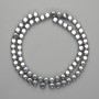 Hematite Cube Beads 5.5×5.5 mm, silver color, length 39 cm+