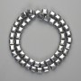 Hematite Beads Cube 8×8mm ± Silver, Length 39 cm+