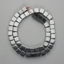 Hematite cube beads 8×8 mm ±, length 40 cm ±