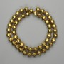 Golden hematite beads, faceted round 8 mm ±, length 38 cm ±