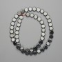 Hematite coin beads 8mm on a thread