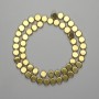 Hematite Beads Gold Color Coin-Shaped 7.5 mm, 38 cm length ±
