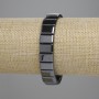 Hematite bracelet – link 7.5×12 mm, stretch, length 18 cm ±