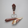 Natural agate cone souvenir pencil 120×30×15 mm ± assorted sizes (without stand) (per 100 g)