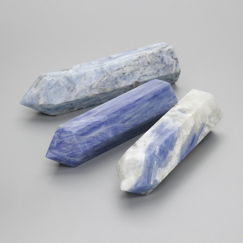 Natural Kyanite Souvenir Pencil 90×26 mm ± Assorted Sizes, Weight from 100 g (per 100 g)