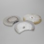 Natural agate slice souvenir plate, diameter 75-90 mm ±, assorted sizes, weight from 80 g, price per 100 g