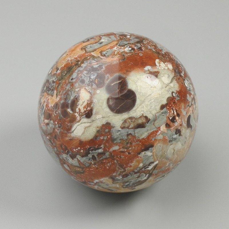 Jasper Sphere, Natural Stone, Diameter 45-60 mm ± Assorted Sizes (Price per 100 g)