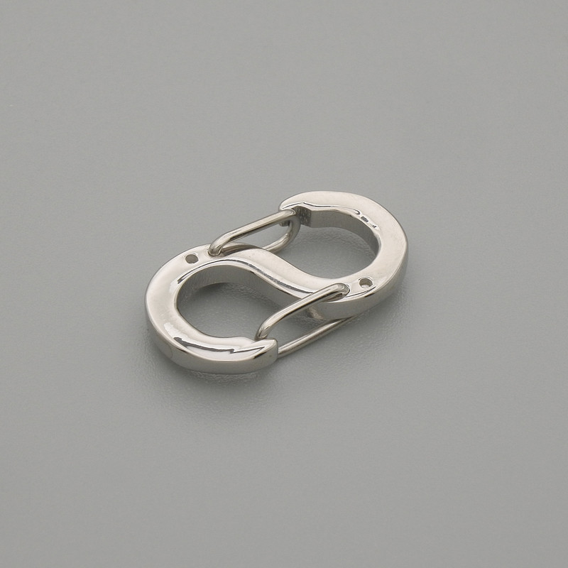 Silver-Colored Lock Clasp 16×8.5 mm