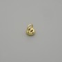 Price per 1 pc. Gold-tone bead cap end for beads, diameter 4.5×1 mm ± hole diameter 2.5 mm+