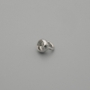 Price per 1 pc. Bead end cap - cap for beads, silver color, diameter 4.5×1 mm ± hole diameter 2.5 mm