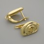 Gold-tone metal ear wires 16.5×10 mm ± pair