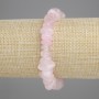 Pink Quartz Chip Bracelet, dimensions 11-14×5-6 mm, length 18 cm, stretch