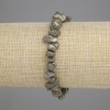 Pyrite Chip Bracelet, 18 cm Stretch
