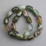 Agate barrel beads, diameter 17-18×13 mm, length 39 cm