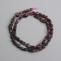 Garnet faceted beads, diameter 4–11 mm, 5x5-7, 5 mm ±, length 39 cm+