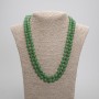 Long Chrysoprase Necklace with Smooth Beads, 8 mm Diameter, Length 118 cm ±