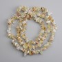 Citrine Chip Beads, diameter 8–17×4–11 mm, length 80 cm ±