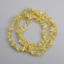 Citrine chip beads, diameter 6-12×4-6 mm, length 75 cm