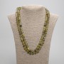 Long Dragon Vein Agate Necklace with smooth beads, 8 mm diameter, length 120 cm
