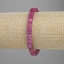 Bracelet with faceted tourmaline cubes, 6×6 mm, length 18 cm ± stretch