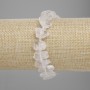 Bracelet with Mountain Crystal and Unpolished Stones, Diameter 10-12×14-20 mm ±, Length 18 cm ±, Stretch
