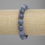 Sponge Coral Bracelet with Smooth Beads, 10 mm Diameter, 18 cm Length on Stretch Cord