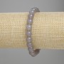 Smoky Agate Bracelet with Smooth Round Beads, 8 mm Diameter, 18 cm Length, Stretch Bracelet