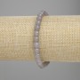 Smoky Agate Bracelet with Smooth Beads, 6 mm Diameter, 18 cm Length, Stretch