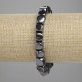 Hematite Cube Bracelet, 8×8 mm cubes, length approx. 18 cm, stretch