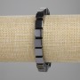 Hematite Cube Bracelet, 8x8 mm, length 18 cm, stretch