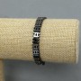 Hematite Chanel Bracelet 8×6 mm, length 18 cm ±, elastic
