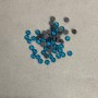 Blue cold-set rhinestones, 4 mm diameter, packaging approx. 15 g (±)