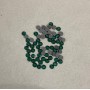 Green self-adhesive rhinestones, 4 mm diameter, packaging 215 g (±)