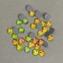 Multicolor rhinestones with self-adhesive backing, diameter 6 mm ± packaging 295 g (±)