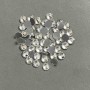 White rhinestones, cold-setting, 7.5 mm diameter, pack 260 g (±)