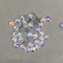 Rainbow-Colored Glue-On Rhinestones, 5 mm Diameter ±, Pack 275 g (±)