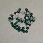 Green self-adhesive rhinestones, diameter 5 mm (+-), packaging 280 g (+-)