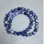Sodalite beads, smooth round 8.5 mm ±, length 37 cm+
