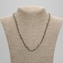 Pyrite Necklace with Faceted Beads 4 mm+-, length 45 cm+- with clasp