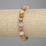 Jasper bracelet with faceted beads 8×7 mm, length 18 cm, stretch
