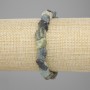 Bracelet with raw tourmaline stones, 9–11×6–11 mm, 18 cm long, stretch