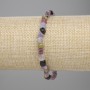 Tourmaline Faceted Bead Bracelet, 6–7×5–6 mm ±, Length 18 cm ±, Stretch