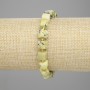 Jadeite Faceted Cube Bracelet 7x7 mm ±, Seed Beads 3 mm ±, Length 18 cm ±, Elastic