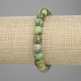Stretch Jadeite Bracelet with Faceted Beads, 10 mm Diameter ±, 18 cm Length ±