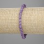 Amethyst Faceted Diamond Bead Bracelet, 6x5 mm, length about 18 cm, stretch