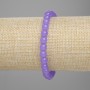 Lavender Amethyst Bracelet, smooth beads, 6mm diameter, 18cm length, stretch