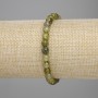 Dragon Vein Agate Bracelet, smooth beads, 6 mm diameter ±, 18 cm length ±, elastic