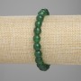Chrysoprase Stretch Bracelet with Faceted Beads, 8mm Diameter, 18 cm Length