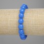 Apatite Bracelet with Smooth Beads, 10mm Diameter, 18cm Length (Stretch)